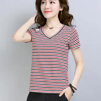 FashionLogo Imprimare Tricouri Femei maro cu Maneci Scurte roșu de Moda bumbac Femeie T-Shirt