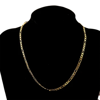 Femei Coliere Lungi Simplu Populară Culoare de Aur 4MM Lățime Clavicula Lanț Clasic de Hip-Hop zale Pentru Barbati Femei Bijuterii