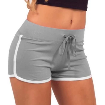 Femei Sport Yoga pantaloni Scurți de Vară Mozaic de Fitness Rulează Elastic Talie pantaloni Scurți S M L XL