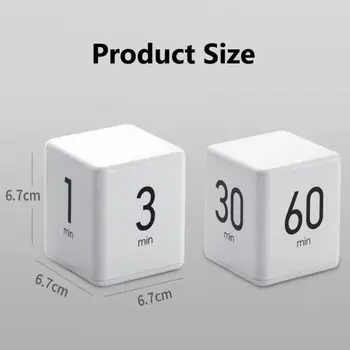 Fierbinte de Vânzare 1 BUC Cube Timer Pătrat de Gătit Conta în Sus Alarma Numărătoarea inversă Somn Cronometru Ceas Pentru Managementul Timpului de Antrenament Timer Bucătărie