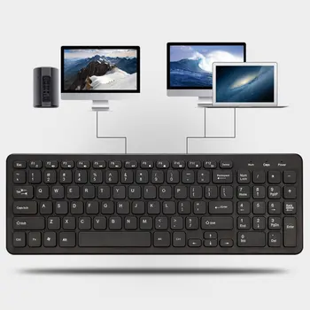 Fir USB Tastatură Confortabilă Liniștită Ciocolata Cheile Durabil, Ultra-Slim cu Fir Tastatură de Calculator Pentru PC