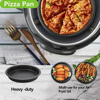 Friteuza aer Oala sub Presiune Accesorii Compatibile pentru Ninja Foodi 8 Qt - Inclusiv Springform Pan, Pan Pizza