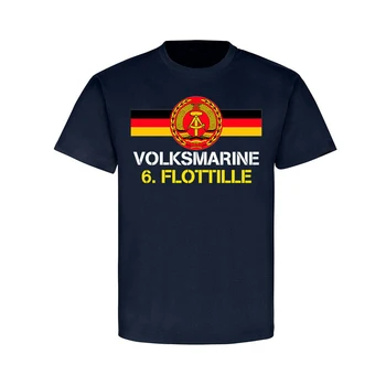 Germania Volksmarine 6 Flottille. RDG Populare Marinei 6 Flotilei T-Shirt. Vara Bumbac, O-Neck Short Sleeve Mens T Shirt Nou Marimea S-3XL
