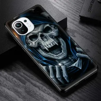 Grim Reaper Craniu Schelet Silicon Telefon Caz Pentru Xiaomi Mi 11 10T Pro Nota 10 A2 Lite 5G 9T Poco M3 X3 NFC CC9 8 Capac Sac