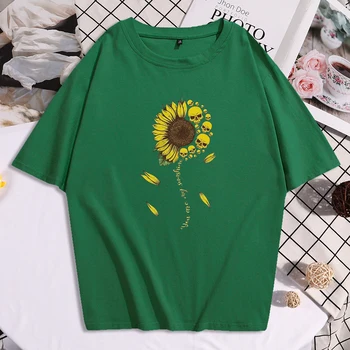 Groază de Floarea-soarelui De culoare Galbenă bună Scrisoare de Femei T-Shirt Sport Respirabil Tricouri Tricouri Brand de Moda de Îmbrăcăminte Tricouri Supradimensionate