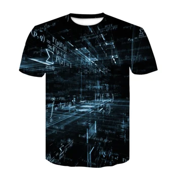 Harajuku Fizica Formula Matematica T shirt de Imprimare 3D pentru Bărbați T-shirt 3D imprimate Vrac Brand de Streetwear amuzant tricouri barbati haine 2020