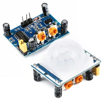 HC-SR501 Acrilic Suport IR Pyroelectric Senzor de Mișcare Infraroșu Detector de Module Pentru Arduino Diy Kit Smart Home Accesorii