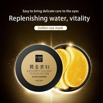 Hidrogel Ochi Patch-uri De Edem Aur de 24K Masca pentru Ochi Anti-Imbatranire de Colagen coreean Patch 60PCS de Dormit Elimina Ridurile Cercurile Intunecate