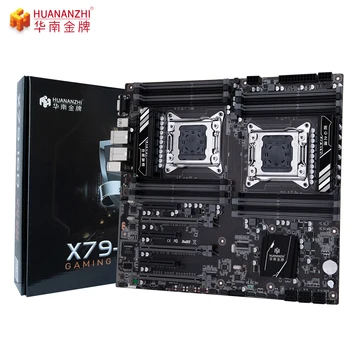 HUANANZHI X79-16D Dual CPU Placa de baza Pentru socket LGA 2011 REG ECC DDR3 1333 la 1600 1866MHz SATA3 USB3.0 E-ATX cu VGA