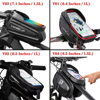 Impermeabil Biciclete Sac impermeabil Biciclete suport de Telefon de 6.4 Inch Touchscreen Fața Fascicul Reflectorizante, Accesorii pentru Biciclete MTB