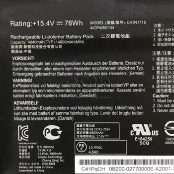 JIGU Original Baterie Laptop 0B200-02770000 C41N1716 OB200-02770000P C41PqPH GL703GM GL703GM-E5100T Pentru ASUS GL703GM-71200T