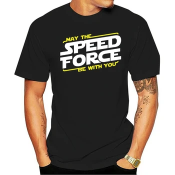 Laboratoarele Star T Camasa Poate Viteza, Forța Fie Cu Tine T-shirt pentru Bărbați Scrisoare de Imprimare Casual Tricou Barbat din Bumbac Tricou de Bază T-shirt