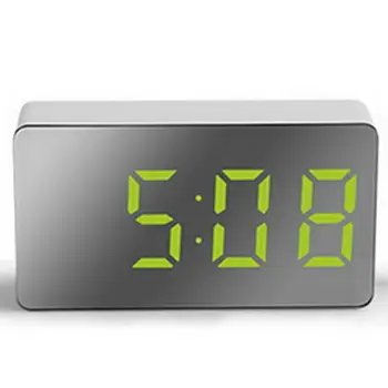 LED Oglindă Ceas cu Alarma Ceas cu Alarmă Digital multifunctional Mini Ceas cu Alarma Electronic pentru Dormitor, Camera de zi Ceasuri de Birou USB
