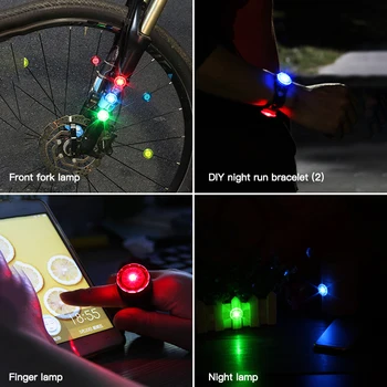 LED-uri Impermeabil Bicicleta Stop cu Felinar Lampa de Biciclete de Frână din Spate Lumina de Echipamente de Ciclism MTB Biciclete Accesorii Biciclete Piese de Schimb