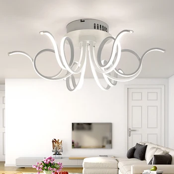 Led-uri moderne living lumini plafon acrilic dormitor hol lumina eclairage plafonnier tavan aydinlatma flushmount lampa de iluminat