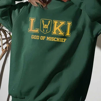 Loki Hanorac Femei Bărbați de Dumnezeu Femeie Îmbrăcăminte Harajuku Pulover Show Tv Crewnck Bluze Trening de sex Feminin