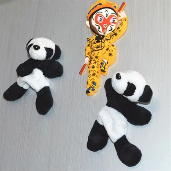 Magnet de frigider 3pcs/set Moale Panda de Pluș Frigider Autocolant Desene animate Decal Decor Acasă