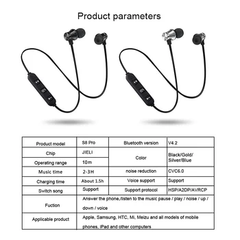 Magnetic Wireless Bluetooth pentru Căști XT11 Muzica Telefon setul cu Cască de Susținere Sport Căști Căști cu Microfon Pentru iPhone, Samsung, Xiaomi