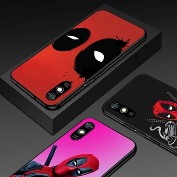 Marvel Deadpool Pentru Xiaomi Redmi 9T 9I 9AT 9A 9C 9 8A 8 7A 7 6A 6 5A 5 4X PRO Prim-Plus Negru Moale Caz de Telefon
