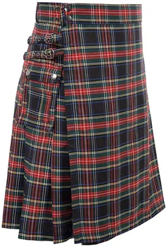 Mens Scoțian Tradițional Highland Tartan Kilt