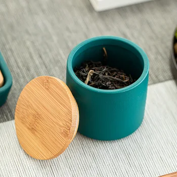 Mini Mici Japoneze Sigilat Ceai Poate Ceramice Pot Călători Ceai De Flori De Ambalare Cutie Recipient Ceramic