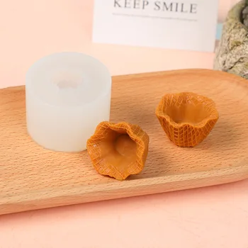 Mini Torul Con Mucegai Silicon de Copt DIY Accesorii Handmade Alimente Grad Silicon Tort Mucegai Creative Lumânare Decorare Mucegai