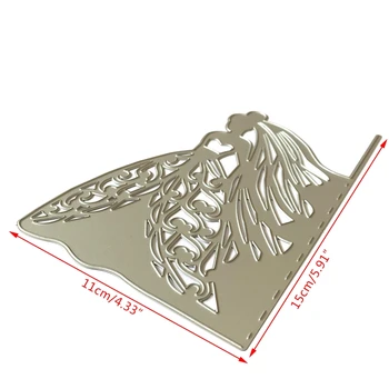 Mireasa Tăiere de Metal Moare Stencil Scrapbooking DIY Album Timbru Carte de Hârtie Relief Decor Ambarcațiuni