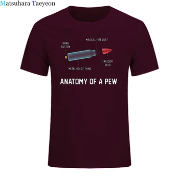 Moda Nou t-shirt de Vară 2020 Anatomia Unei Pew Amuzant t camasa pentru barbati Glonț de Asamblare O-Neck Tricou Tricou