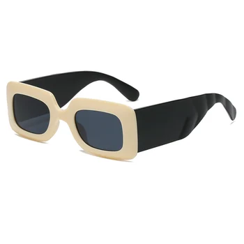 Moda ochelari de Soare Patrati Femei Vintage Cadru Gros Ochelari de Nuante UV400 Bărbați Trend Retro Larg Picioare Ochelari de Soare Gafas De Sol