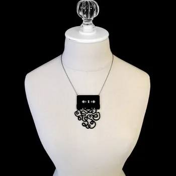 Moda se Răcească, bandă Magnetică Acrilice Colier Pandantiv Amintește de Epocă Coliere Pentru Femei Barbati Cadou de Bun Memorie E19014