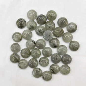Moda ShimmerStone piatră naturală 4 6 8 10 12 14 mm, cabochon rotund șirag de mărgele pentru a face bijuterii 50Pcs farmec Inel de accesorii nici o gaura