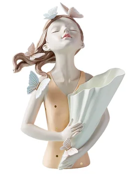 Moda Zână Fluture Sculptura Rășină Desktop Statui Creative Caractere Cifră Mare Cadou pentru Prietena Fata Figurine Noi