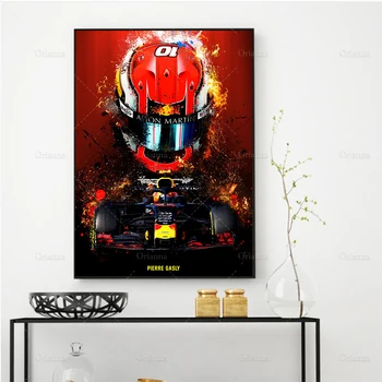 Modern F1 Red Racer Panza Pictura Postere, Printuri Abstracte Modular de Perete HD Imagini de Artă Pentru Camera de zi Dormitor Cadru Cuadros