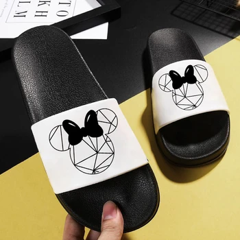Mouse-ul drăguț capul de imprimare Sandale 2021 Femei Plajă de Vară sandale Flip Flops pentru Femei petrecere a timpului liber pentru femei de moda pantofi