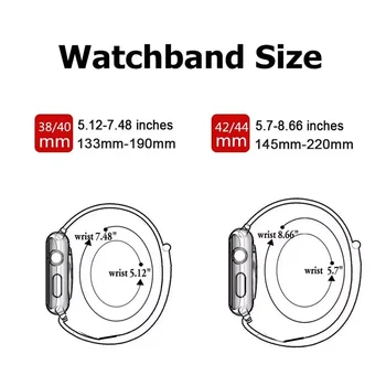 Nailon bucla Curea Pentru Apple Watch Band 38mm 42mm Sport Împletite Banda 40mm 44mm Pentru iWatch Serie SE 6 5 4 3 2 1 curea de Înlocuire