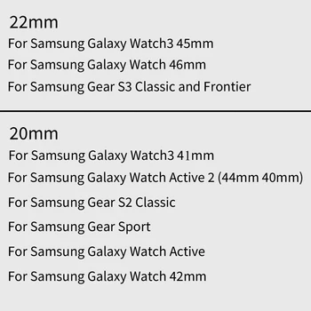 Nailon Regla Curea pentru Samsung Galaxy Watch 42/46mm Banda pentru Galaxy Watch Curea Bratara 20/22mm Accesorii Watchbands Buclă Solo