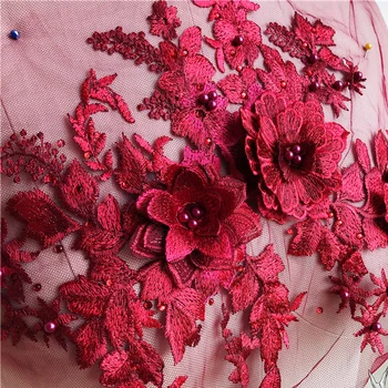 Noi Flori 3D Patch-uri Pentru Haine, Broderie cu Margele Dantelă, Țesături Aplicatiile Rochie de Mireasa Decor Floral Costum de Patch-uri