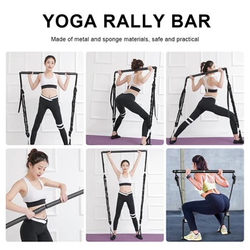 NOI Pilates Bar Portabil Exercițiu Stick Black Metal Exercițiu de Yoga Pilates Bar Pentru Greutate de Formare Tonifiere Musculara