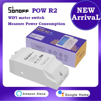 NOI SONOFF Pow R2 putere comutator de monitorizare suport alexa google voice control ewelink APLICAȚIE în Timp Real de măsurare a Consumului de Energie