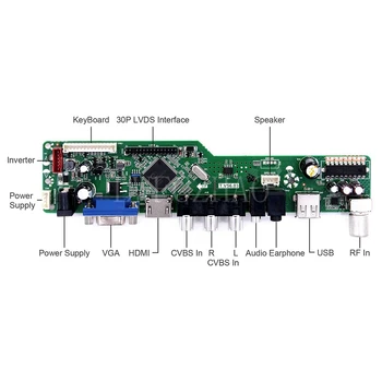 Noi TV56 Controler de bord Kit LM230WF3-SLL1 LM230WF3-SLD1 TV+HDMI+VGA+AV+USB LCD ecran cu LED-uri Controler de Bord