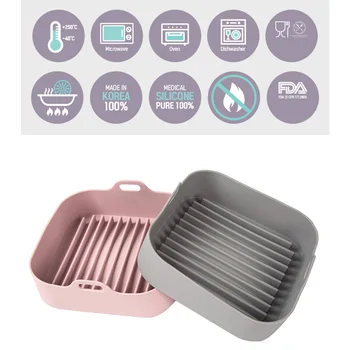 Non-Stick De Pâine Tort Mat Accesorii Gadget-Uri De Bucătărie Ustensile Detașabil Rezistent La Căldură Cuptor Cu Microunde Silicon Oală Pentru Friteuza Aer