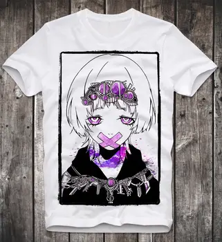 Noua Moda de Vânzare la Cald T-shirt Anime Manga Fata Japonia Japoneză Pastel Goth Boy Tricou Barbati O-neck Tricou Hip Hop Tees