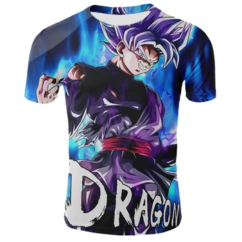 Noul T-shirt om de caracter T-shirt om de vară personaj Z Super Goku 3D T-shirt Harajuku T-shirt en-gros