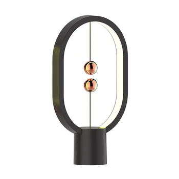 Noul USB Alimentat Mini Elipsă Magnetic Mijlocul-aer Comuta Lumina de Noapte Echilibru Dormitor LED Masă Lampă de Birou Acasă Decorare