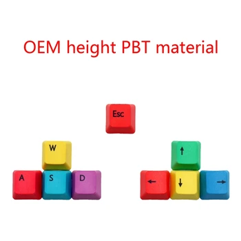 OEM Profilo PBT RGBY CMYK Modificatori di 10 Tasti Inciso un Laser Taste Mac Taste Pe Cherry MX Tastiera Meccanica