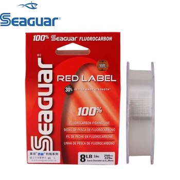 Original Seaguar Red Label Fluorocarbon Linie de Pescuit 6LB-12LB Fluor-Carbon Fibre Monofilament Carp Lider Linie