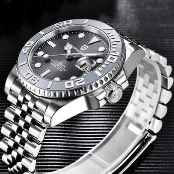 PAGANI DESIGN Nou 40mm Safir de Lux Automat Mechanical Ceas de mână Sport din Oțel Inoxidabil rezistent la apa Barbati Ceas reloj hombre