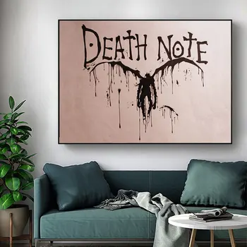 Panza Pictura Poster Decor Acasă Death Note Regula Stil Nordic Moderne De Imprimare Pentru Camera De Zi