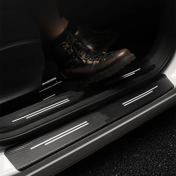 Pentru Cadillac CT4 CT5 ATS Accesorii 4buc Styling Auto Pragul Portierei Pedala Protector Fibra de Carbon Autocolante