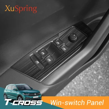 Pentru Volkswagen VW T-cross Tcross 2019-2021 Geamul Mașinii Panoul de Comutare Reglați Capacul Ornamental Autocolante Benzi Garnitura Decor Styling